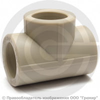 Тройник PP-R переходной серый внутренняя пайка Дн 90-63-90 VALFEX