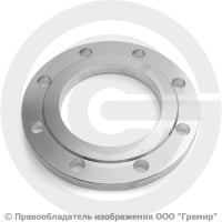 Фланец плоский нержавеющий 12х18н10т 1-125-6 ГОСТ 12820-80, Ру-6, Ду-125