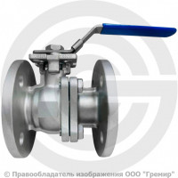 Кран нержавеющий AISI 316 (CF8M) фланцевый под привод Ду-50 Ру-40 L=150мм полнопроходной Benarmo