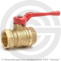 Кран латунный Ду-20 (3/4") Ру-40 ВР (ВН) муфтовый полнопроходной рычаг БАЗ 11б27п1 А30