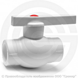 Кран PP-R Дн 32 внутренняя пайка белый OPTIMA VALFEX