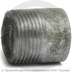 Резьба стальная оцинкованная L=28мм Ду-20 (3/4") КАЗ