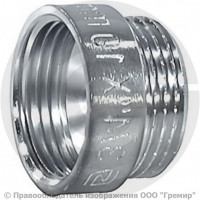 Удлинитель латунный ВР-НР (ВН-НАР) Ду-15 (1/2") L=15мм хром SantechSystems