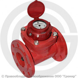 Счётчик турбинный фланцевый Ду-100 Ру-16 (Т<120°С) L=250мм СТВУ Декаст