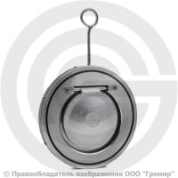 Клапан обратный одностворчатый стальной межфланцевый Ду-100 Ру-16 (Т<110°С) диск оцинк CB5440 Tecofi