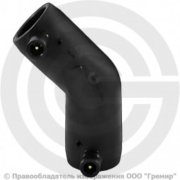 Отвод ПЭ100 электросварной Дн 125 45гр Ру-16 SDR11 EUROSTANDARD