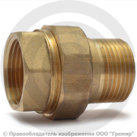 Американка (соединитель) латунная прямая ВР-НР (ВН-НАР) Ду-20 (3/4") VALFEX