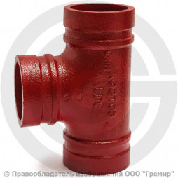 Тройник равносторонний под муфту грувлок Ду-40 (Дн 48) Ру-25 XGQT07