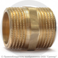 Ниппель латунный НР (НАР) Ду-32 (1 1/4") VALFEX