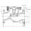 Клапан обратный подъемный чугунный фланцевый Ду-50 Ру-16 (Т<225°С) 16ч6п