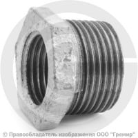 Футорка чугунная оцинкованная НР-ВР (НАР-ВН) Ду 32-15 (1 1/4"-1/2") Fittex PLUS