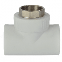 Тройник PP-R комбинированный под ключ белый ВР (ВН) Дн 50-1 1/2" RTP (РосТурПласт)