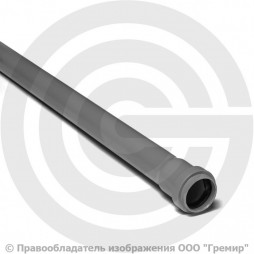 Труба PP-H канализационная серая Дн 32х1,8 безнапорная L=0,75м в/к VALFEX BASE