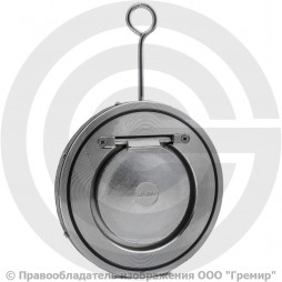 Клапан обратный одностворчатый стальной межфланцевый Ду-250 Ру-16 (Т<110°С) диск оцинк CB5440 Tecofi