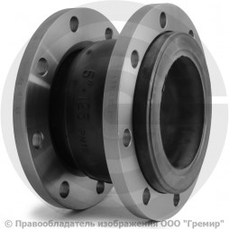 Компенсатор резиновый фланцевый (гибкая вставка) Ду-125 Ру-10/16 EPDM Benarmo