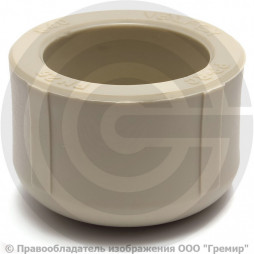 Заглушка (пробка) PP-R серая внутренняя пайка Дн 90 VALFEX