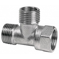 Тройник латунный НР-НР-ВР (НАР-НАР-ВН) Ду-25 (1") никель SantechSystems