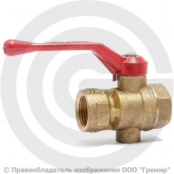 Кран трехходовой для манометра Ду-15 Ру-16 ВР (ВН) G1/2"-М20х1,5 без фланца с ручкой Цветлит