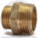 Ниппель латунный переходной НР (НАР) Ду 20-10 (3/4"-3/8") STOUT