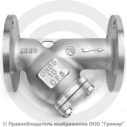 Фильтр сетчатый нержавеющий AISI 304 (CF8) фланцевый Ду-65 (2 1/2") Ру-16 (Т<250°С) NK-FYS65/4