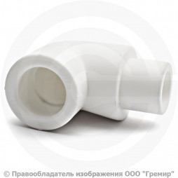 Угольник PP-R белый внутренняя-наружная пайка Дн 20 90гр Ру-25 RTP (РосТурПласт)
