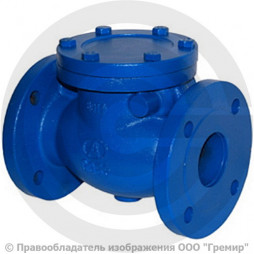 Клапан обратный поворотный чугунный фланцевый Ду-80 RD30 АДЛ Гранлок