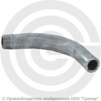 Отвод гнутый 60х3 (Ду-50) оцинкованный 90 градусов шовный резьба-сварка исп.1 из труб ГОСТ 3262 КАЗ