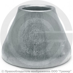 Переход 108х4-57х3 (Ду 100-50) оцинкованный концентрический ГОСТ 17378 КАЗ