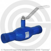 Кран стальной под приварку Ду-40 Ру-40 L=260мм полнопроходной Temper КШ.Ц.П. П/П