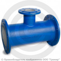 Тройник фланцевый ТФ Ду 125-80 (400-190) ВЧШГ с ЦПП цинк+AL ГОСТ ISO 2531-2012