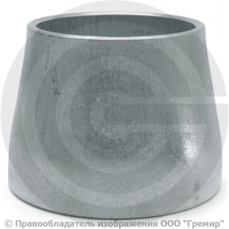 Переход 133х5-108х4 (Ду 125-100) оцинкованный концентрический ГОСТ 17378 КАЗ
