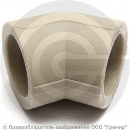 Угольник PP-R серый внутренняя пайка Дн 20 90гр VALFEX