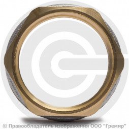 Контргайка латунная реборда ВР (ВН) Ду-50 (2") никель Aquasfera