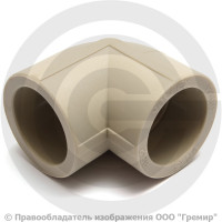 Угольник PP-R серый Дн 20 90гр Pro Aqua