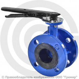 Затвор чугунный поворотный фланцевый Ду-80 Ру-10/16 из чугуна EPDM с чугунным диском Benarmo