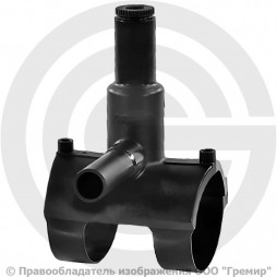 Седелка ПЭ100 электросварная Дн 75-63 Ру-16 SDR11 с фрезой EUROSTANDARD