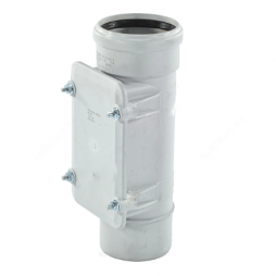 Ревизия PP-MD с крышкой бесшумная светло-серая Дн 78 (DN70) б/нап в/к Ostendorf Skolan dB SKRE