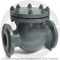Клапан обратный поворотный стальной фланцевый Ду-80 Ру-16 (Т<425°С) 19с76нж ЧАЗ