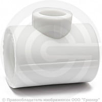 Тройник PP-R переходной белый внутренняя пайка Дн 32-20-32 VALFEX