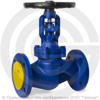 Клапан запорный чугунный фланцевый Ду-150 Ру-16 (Т<300°С) сильфонный Benarmo
