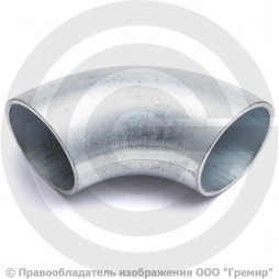 Отвод 57х3,2 (Ду-50) оцинкованный 90 градусов шовный