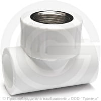 Тройник PP-R комбинированный белый ВР (ВН) Дн 20-1/2" RTP (РосТурПласт)