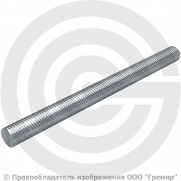 Стержень стальной оцинкованный резьбовой М24х1000 DIN 975