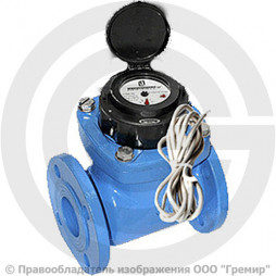 Счётчик турбинный фланцевый Ду-100 Ру-16 (Т<50°С) L=250мм импульсный СТВХ ДГ1 Декаст