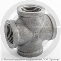 Крестовина переходная чугунная Ду 20-15 (3/4", 1/2")