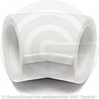 Угольник PP-R белый внутренняя пайка Дн 90 45гр RTP (РосТурПласт)