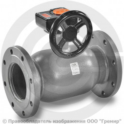 Кран стальной фланцевый с редуктором Ду-600 Ру-25 L=1173мм LD КШ.Ц.Ф.Р. 600/500.025.Н/П