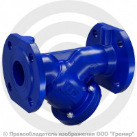 Фильтр сетчатый Y-образный чугунный фланцевый Ду-65 Ру-16 (Т<150°С) LD ФСФ.065.16