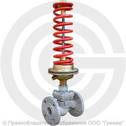 Регулятор давления прямого действия НО "после себя" чугунный фланцевый Ду-100 Ру-16 Kvy=160м3/ч 0,3-1,2 МПа Энерготехномаш УРРД-НО-РД