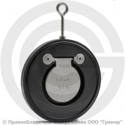 Клапан обратный одностворчатый стальной межфланцевый Ду-400 Ру-16 (Т<110°С) диск нерж Benarmo